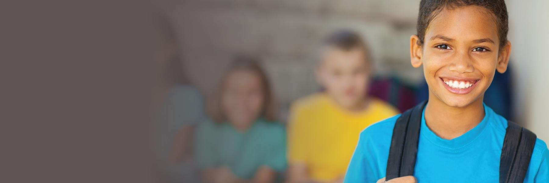 young boy smiling at school in brentwood tn
